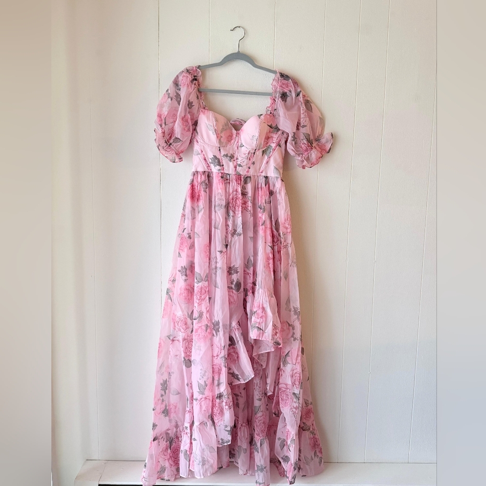 Francesca's Carrie Corset Floral Maxi Dress - Picture 4 of 5